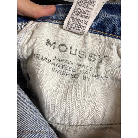 Moussy Vintage Lomita Wide Straight Jeans Made in Japan Women’s Sz. 29 - Picture 12 of 14
